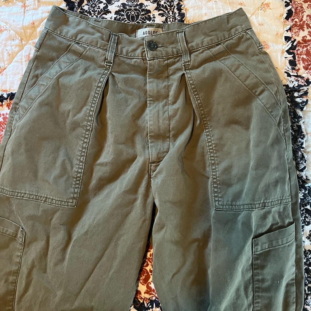 Agolde Cargo Wide Leg Barrel Military Pants size 27